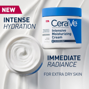 cerave intensive moisturizing cream – 72h deep hydration body cream for extremely dry skin