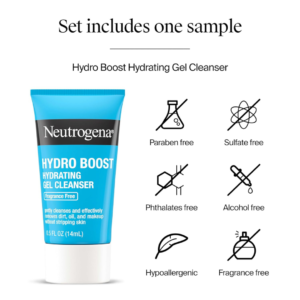 neutrogena hydro boost water cream – 72 hour hydration water cream & hydrating gel cleanser skincare